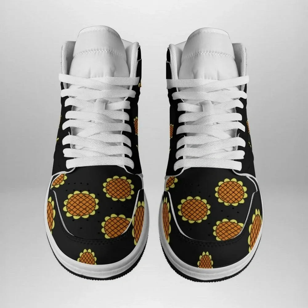 Luffy Dressrosa Pattern One Piece Special High Top Shoes