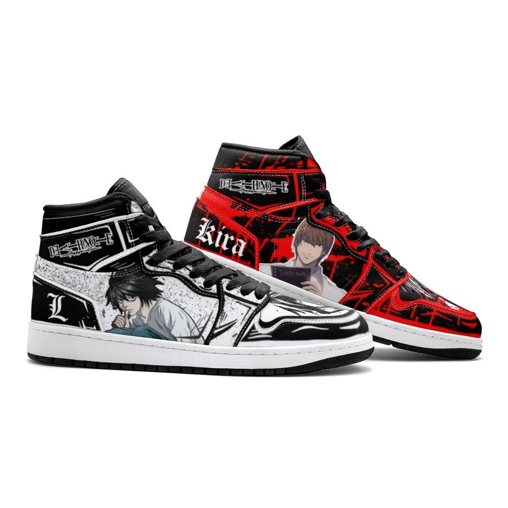 Yagami Light Kira And L Lawliet Desu Nōto J1 High Top Shoes