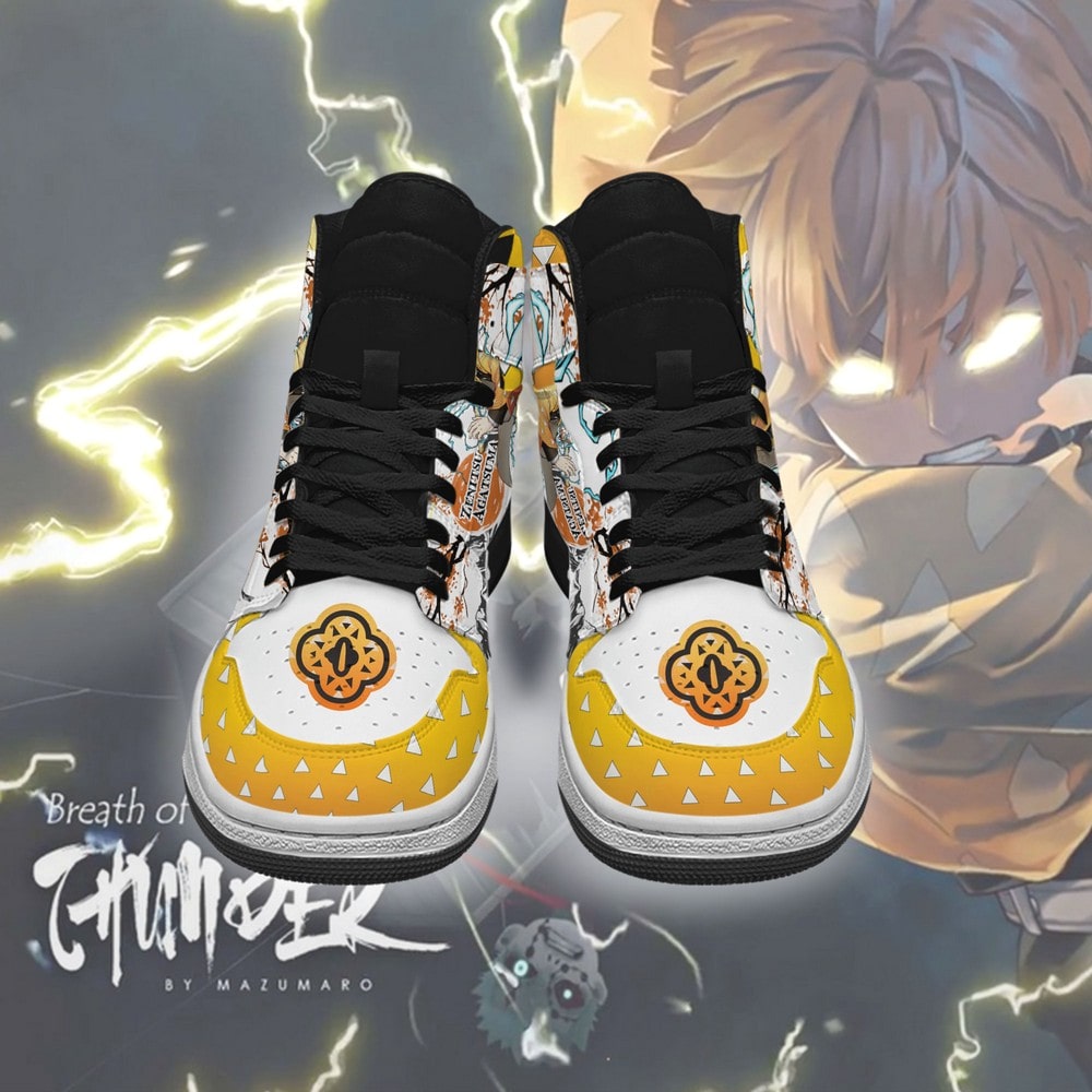 Zenitsu Agatsuma Demon Slayer J1 High Top Shoes